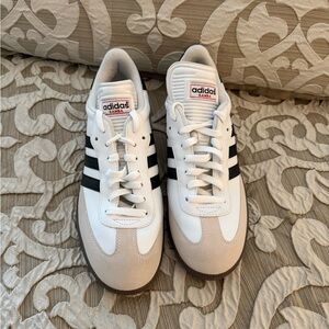 Adidas Samba White and Black Sneakers